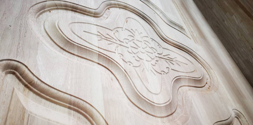 橡木门天然木门雕刻