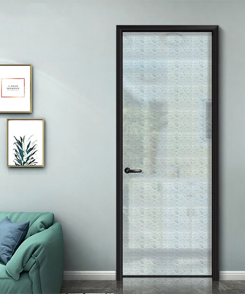 生态门厂家直销免漆极窄平开门室内铝木门